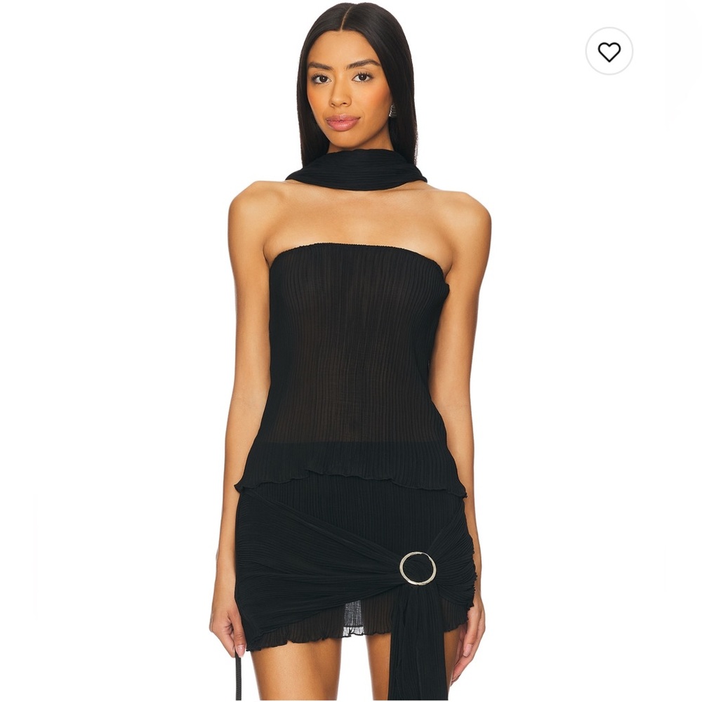 Lioness: Ford Strapless Top in Onyx